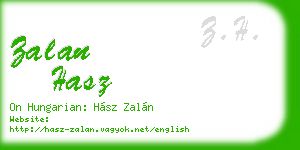 zalan hasz business card